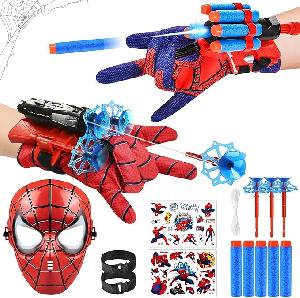 Bekijk leuke cadeautip : Set van 2 Super Spider Launcher, Spider Launcher-handschoenen